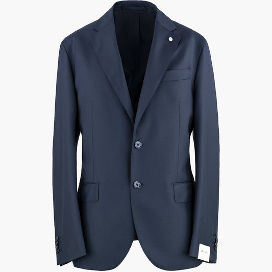 Abito LBM Jack in Lana Vergine Blu Navy