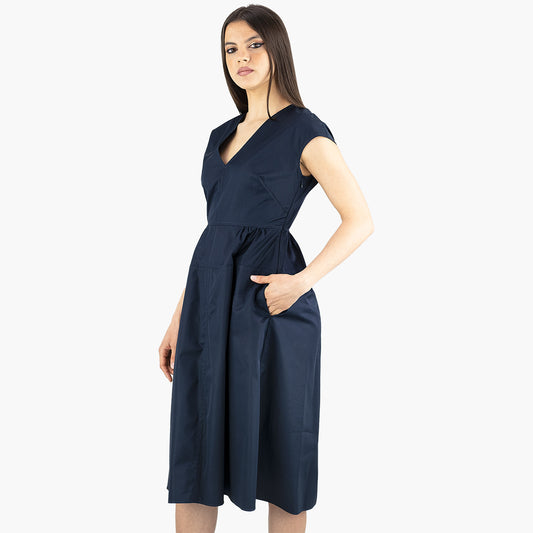 Abito ASPESI 2910 in Popeline di Cotone Blu Navy