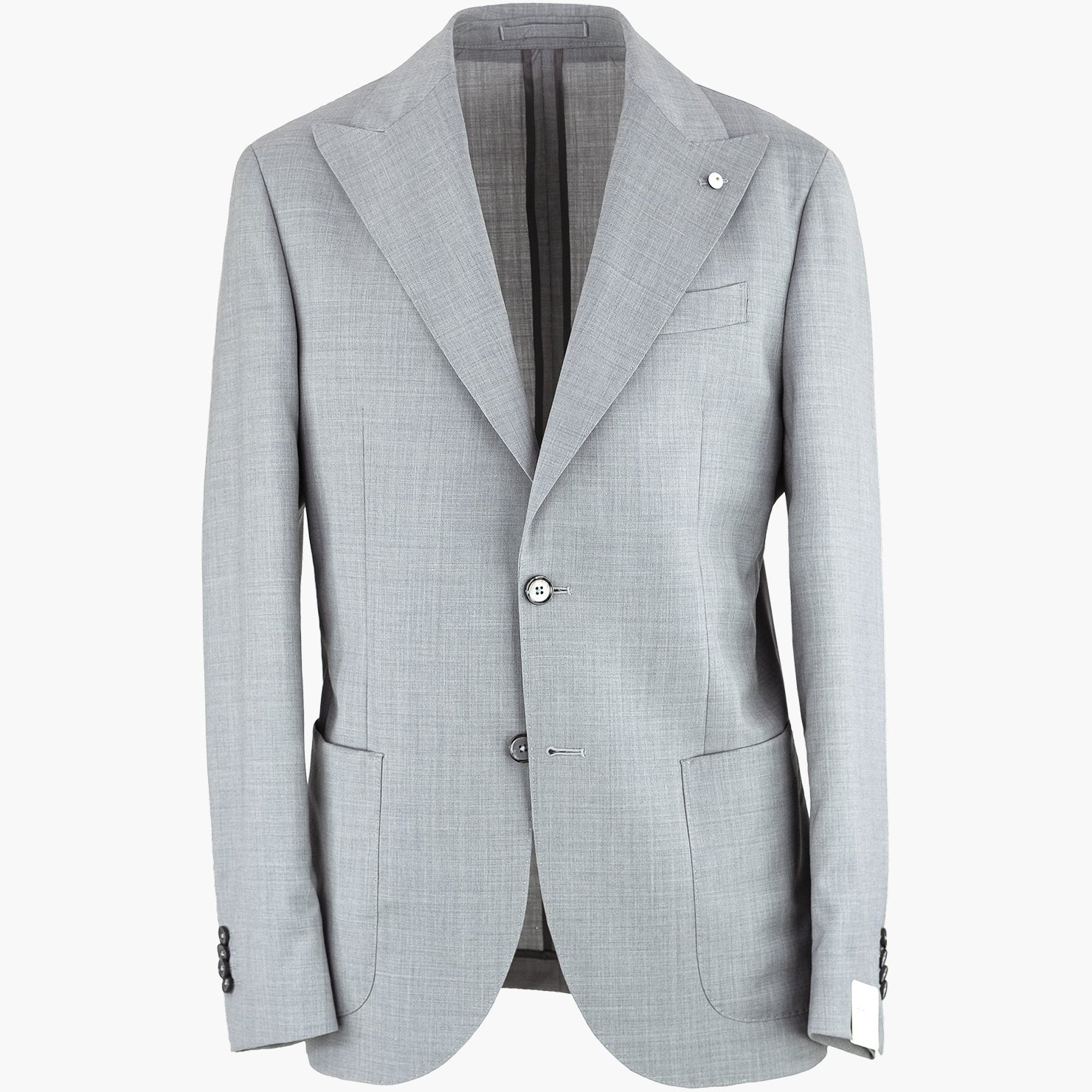 Abito LBM Steve in Fresco Lana Vergine Grigio Medio Chiaro