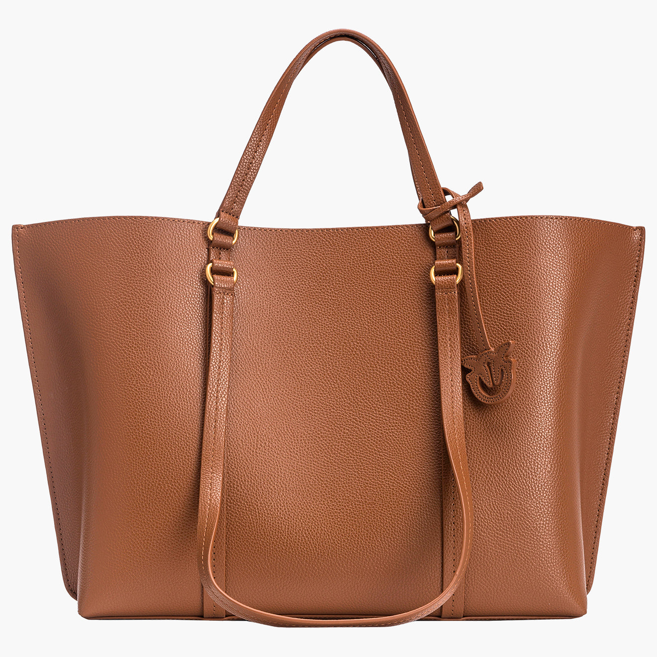 Borsa Cuoio Marrone Pinko Donna Borsa Hobo Leaf In Suede 101705