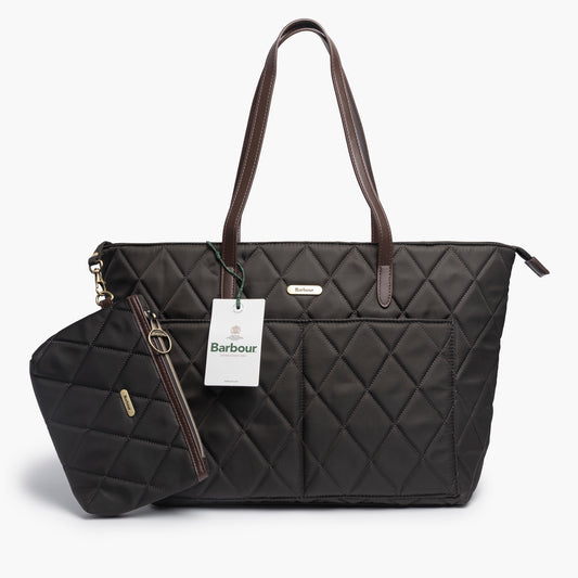 Borsa Donna BARBOUR Quilted Tote Bar Art. LBA0395LBAOL75 Col. Olive