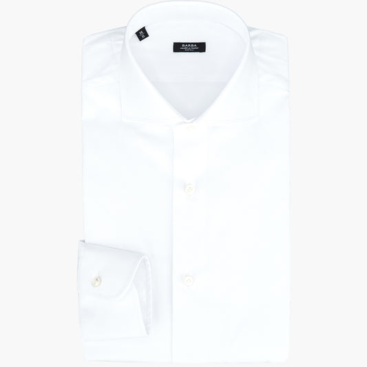 Camicia BARBA Napoli in Cotone Stretch Bianca