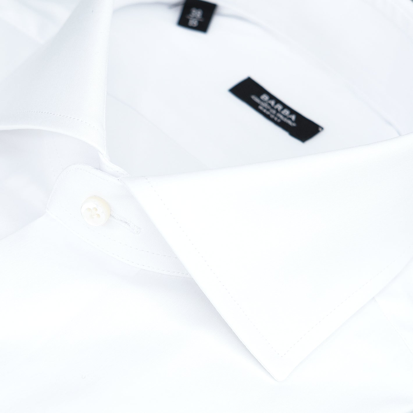 Camicia BARBA Napoli in Cotone Stretch Bianca