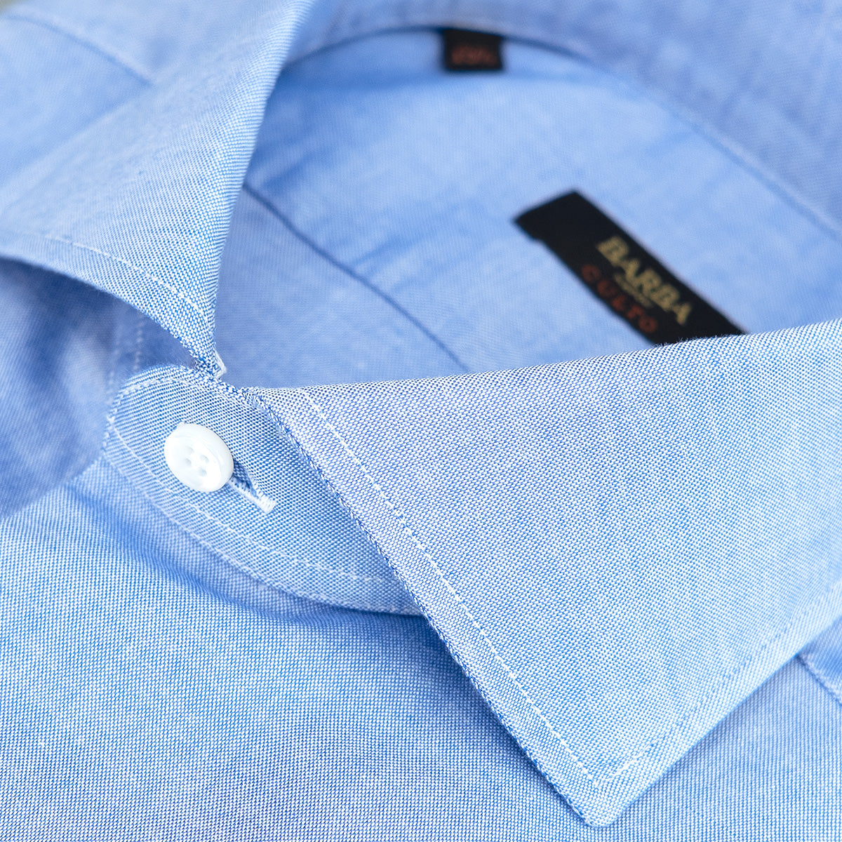 Camicia BARBA Napoli Culto in Light Oxford Celeste