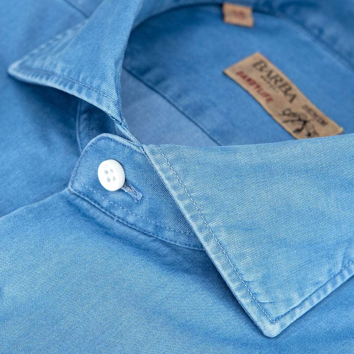 Camicia BARBA Napoli Dandylife in Cotone Denim