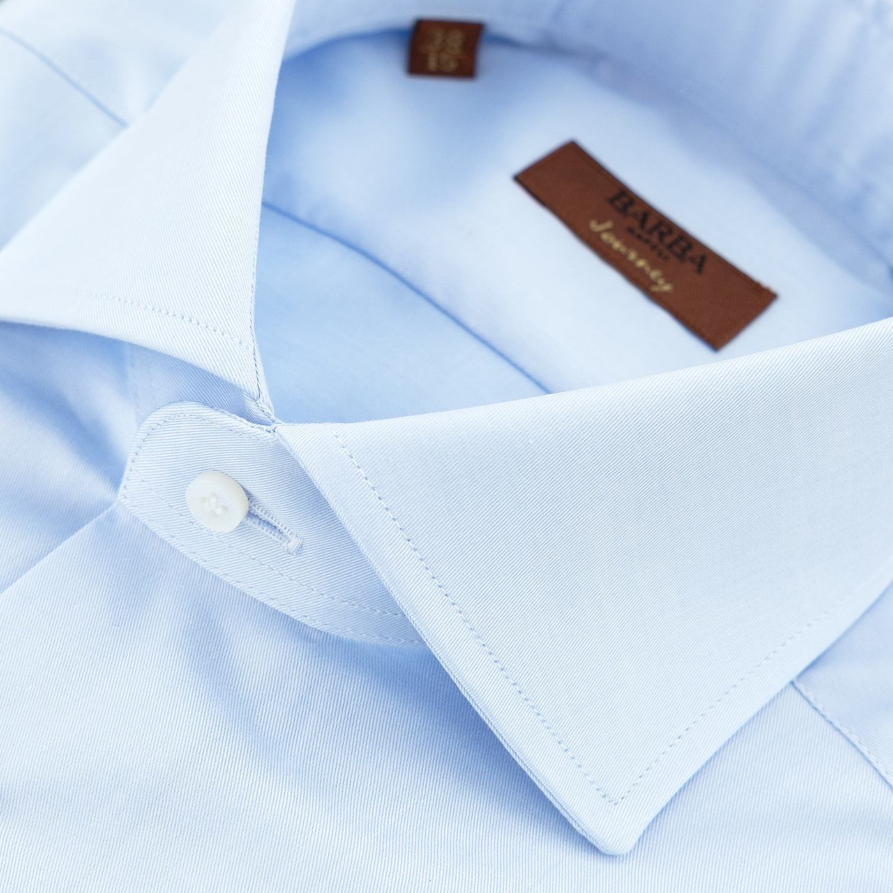 Camicia BARBA Napoli Journey in Cotone Celeste