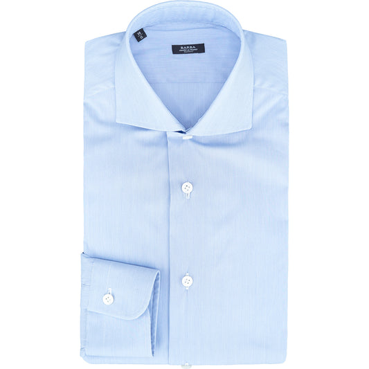 Camicia BARBA Napoli in Cotone Stretch Celeste