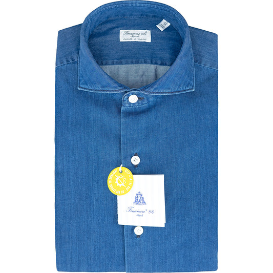 Camicia FINAMORE Milano in Cotone Denim