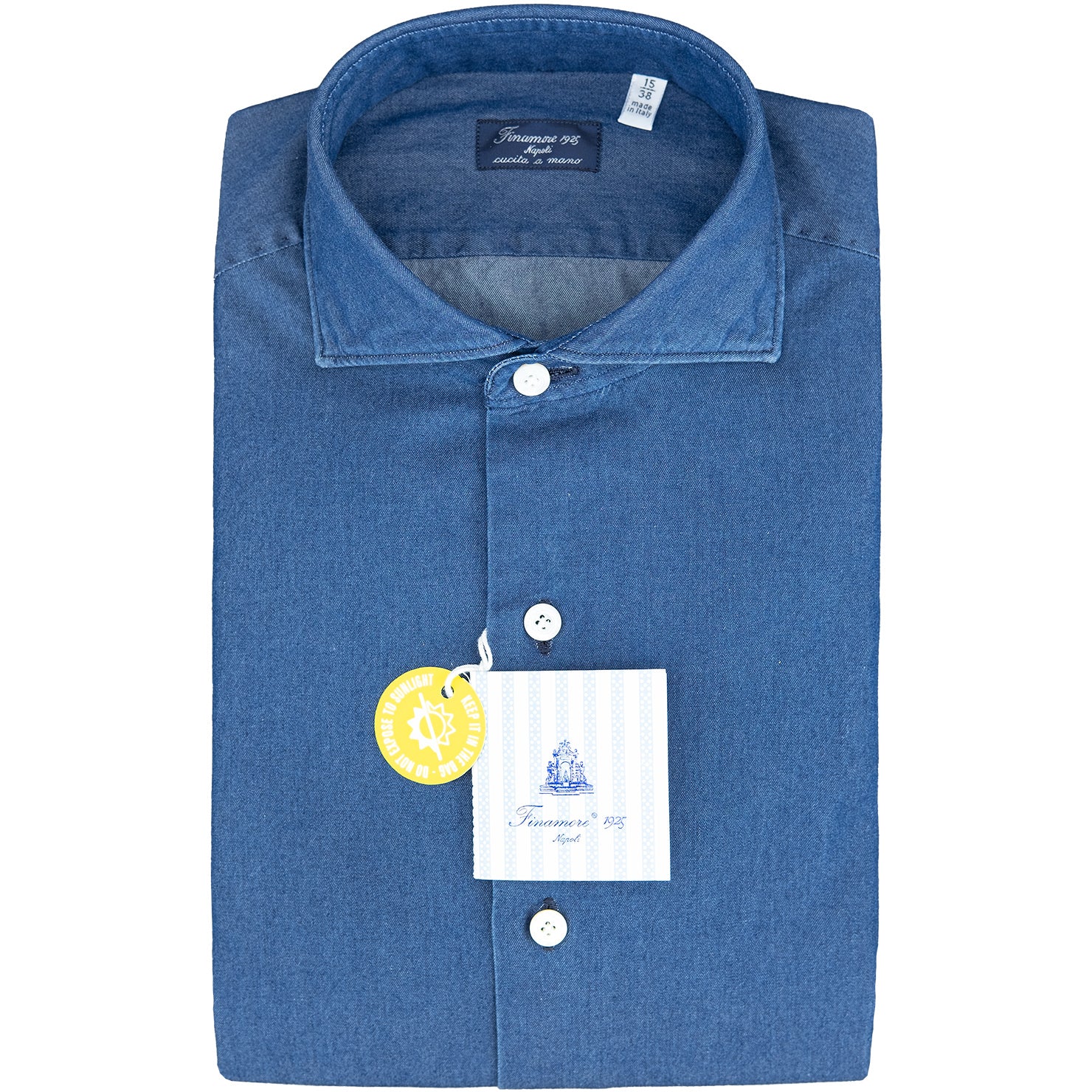 Camicia FINAMORE Milano in Cotone Denim