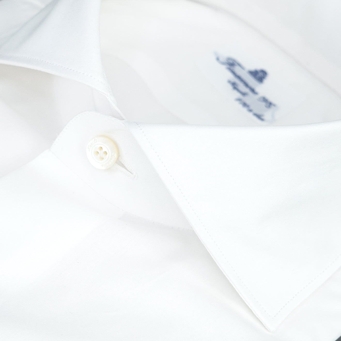 Camicia FINAMORE Milano in Esclusivo Cotone Giza 45 170 a Due Bianca