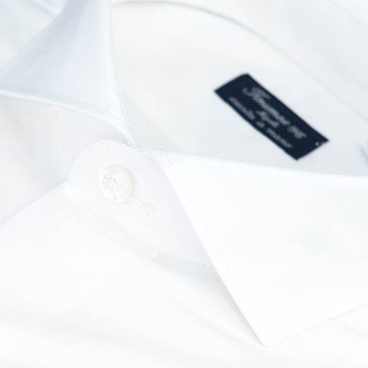 Camicia FINAMORE Milano in Cotone Alumo Bianca