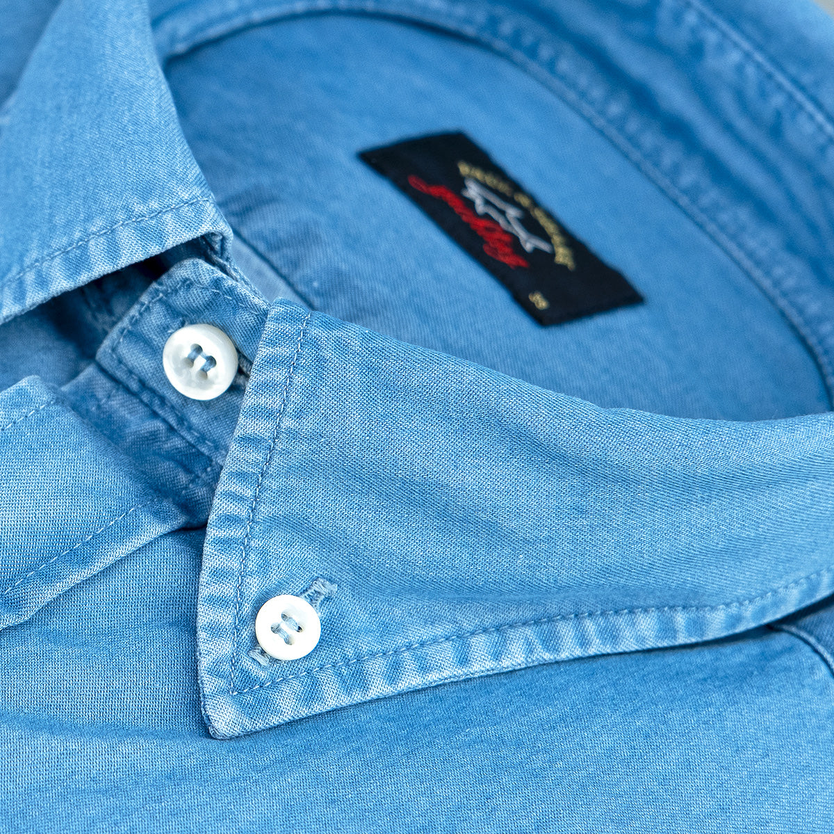 Camicia PAUL & SHARK Button Down in Cotone Organico Denim