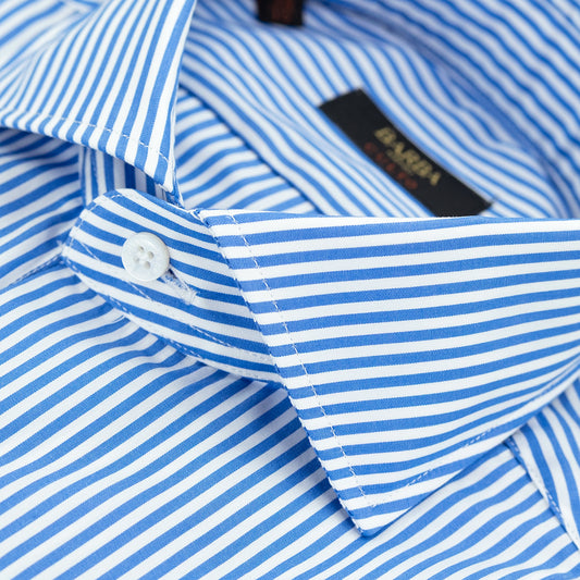 Camicia BARBA Napoli Culto Art. P0150100 Righe Bianco Azzurro