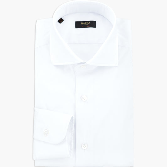 Camicia BARBA Napoli Culto Art. PZ2700 in Cotone Stretch Bianca