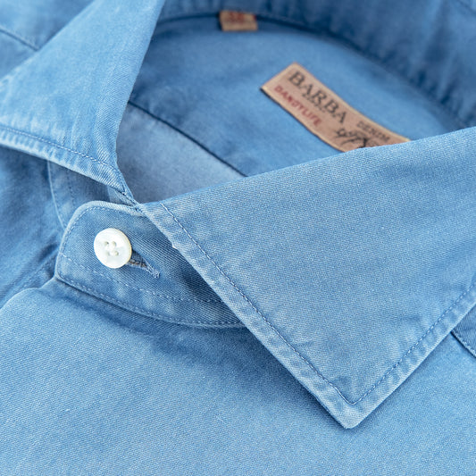 Camicia BARBA Napoli Dandylife in Cotone Denim K26