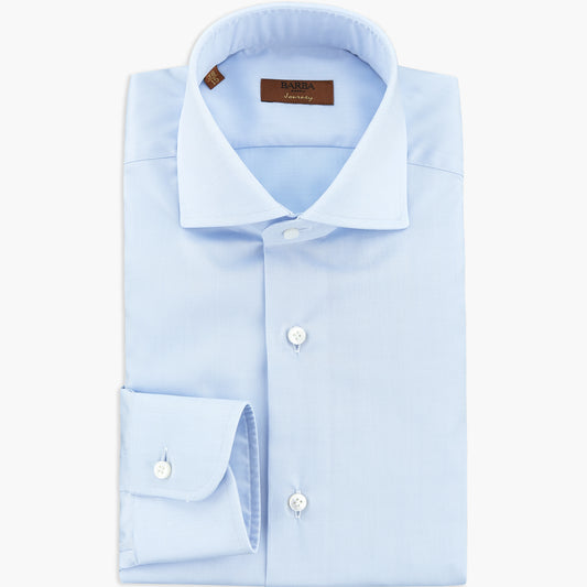 Camicia BARBA Napoli Journey in Cotone Celeste