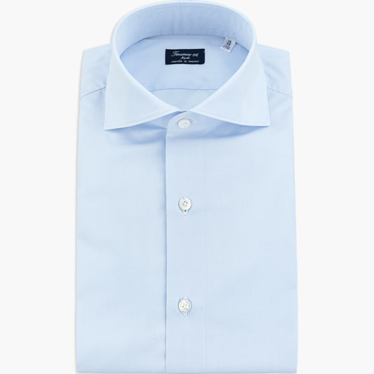 Camicia FINAMORE Milano in Cotone Svizzero Alumo Celeste