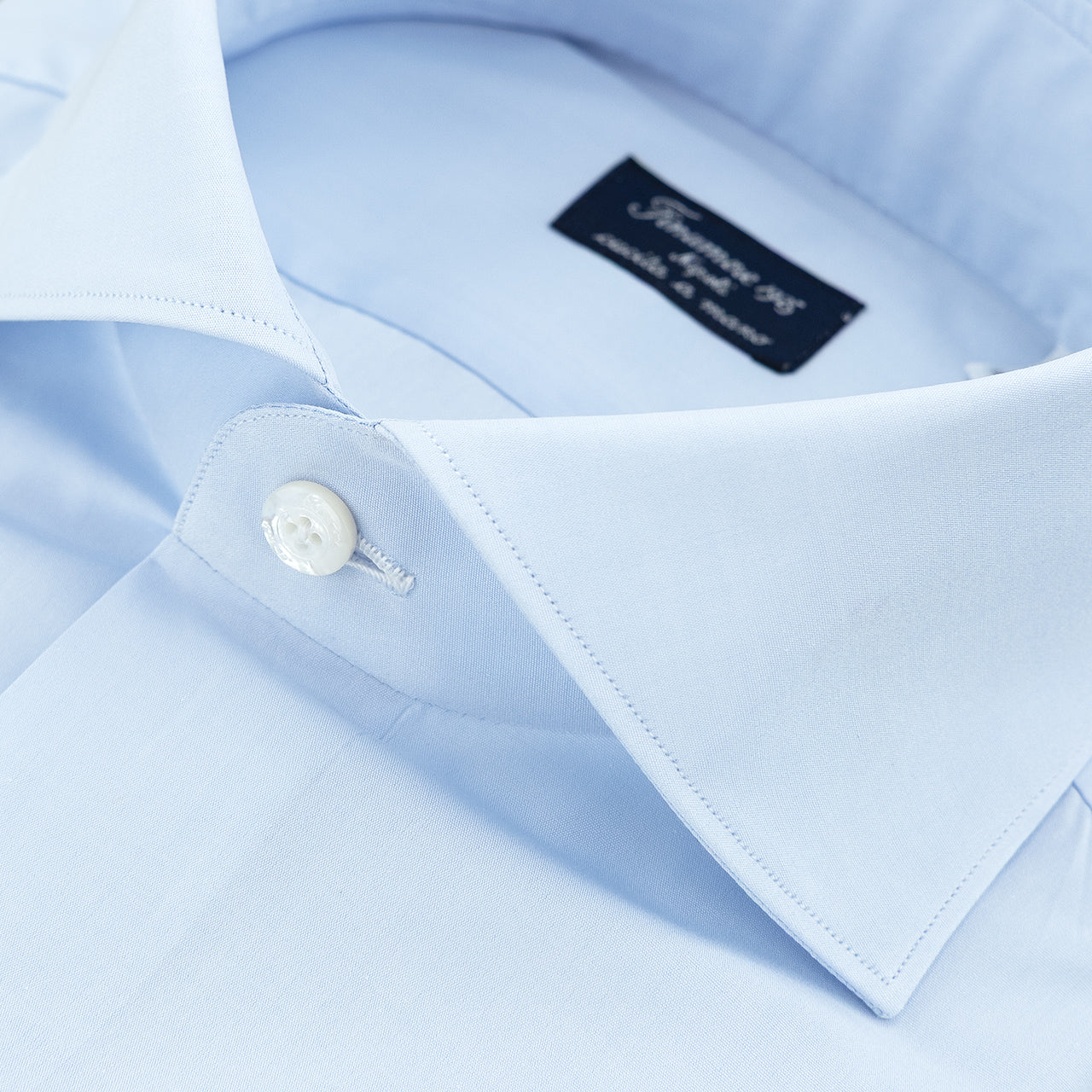 Camicia FINAMORE Milano in Cotone Svizzero Alumo Celeste 2