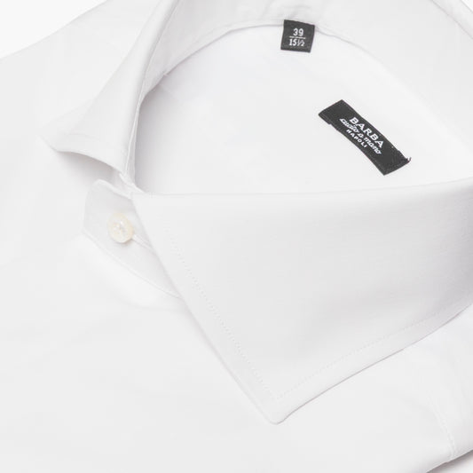 Camicia Uomo BARBA Napoli Classic Art. P0157015U in Cotone Stretch Bianca