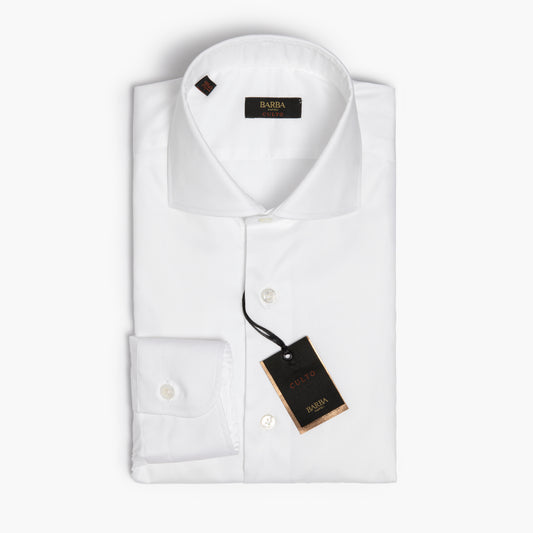 Camicia Uomo BARBA Napoli Culto Art. P0154092U in Cotone Bianca