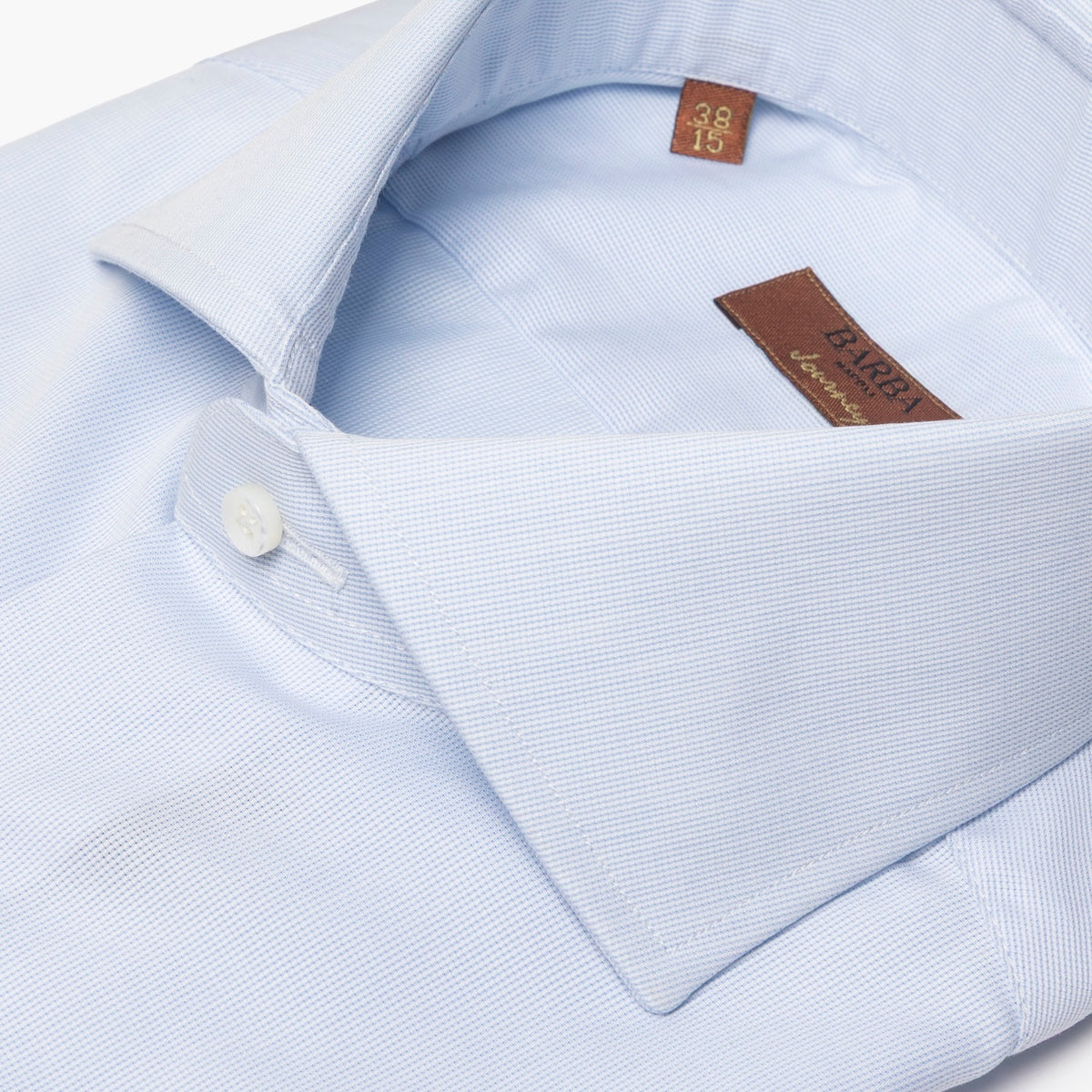 Camicia Uomo BARBA Napoli Journey Art. PZ8540U in Puro Cotone Celeste