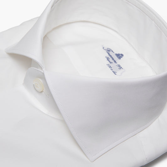 Camicia Uomo FINAMORE Napoli 1925 Modello Milano in Esclusivo Cotone Giza 45 170 a 2 Bianca Art. 840610 C0239 Collo Eduardo