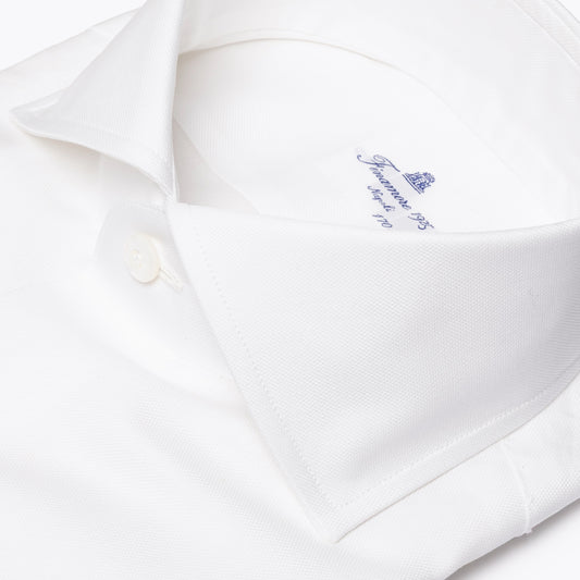 Camicia Uomo FINAMORE Napoli 1925 Modello Napoli Collo Eduardo Art. 840990 A6065Z Esclusivo Royal Oxford Giza 45 170 a 2 Bianca