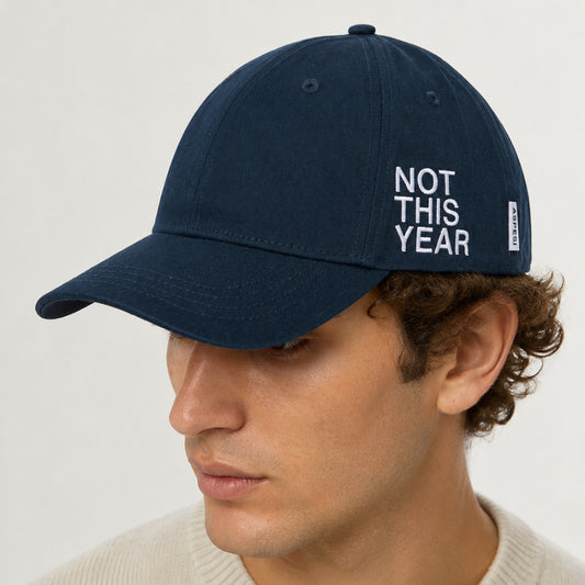 Cappello ASPESI Not This Year in Cotone Blu Navy