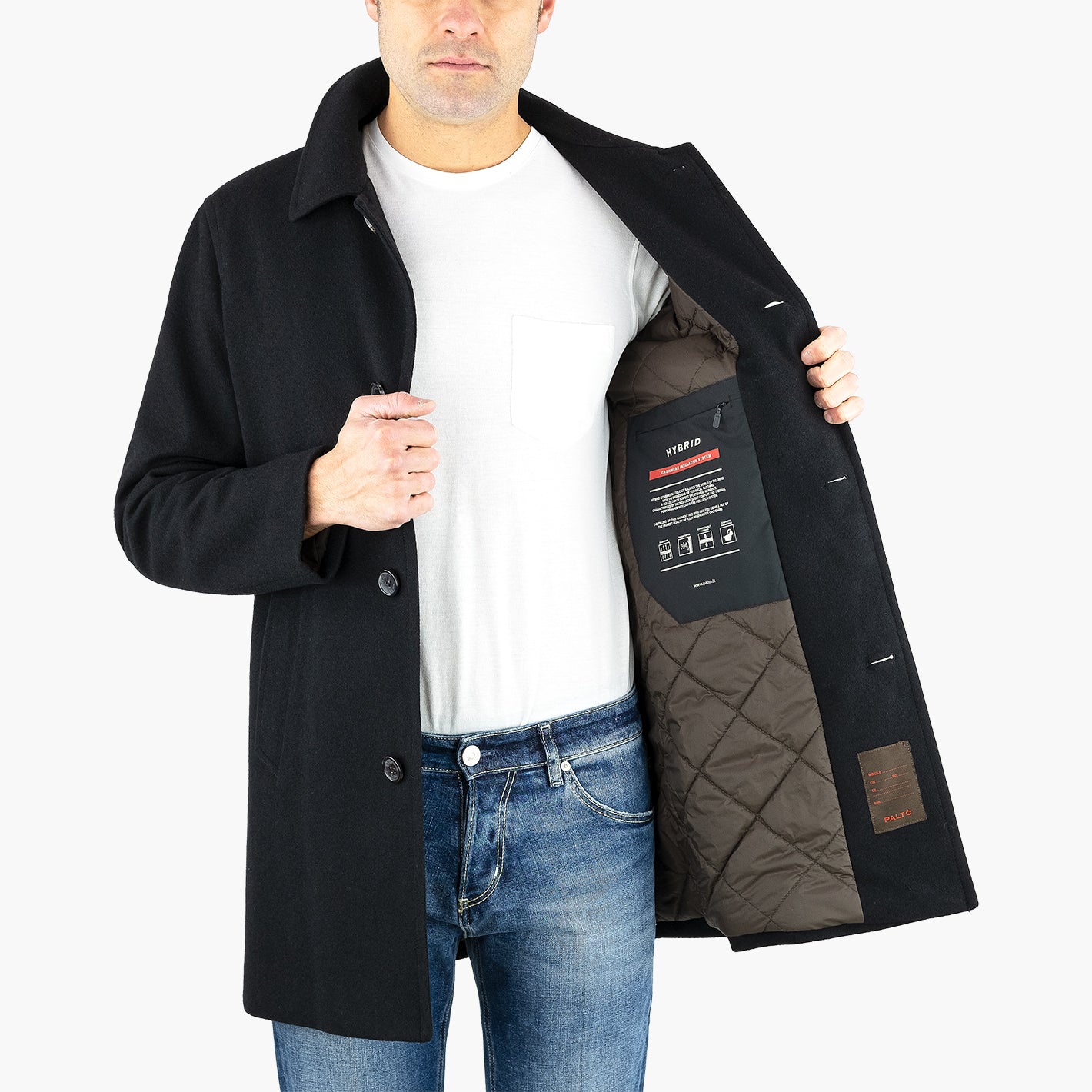 Cappotto PALTÒ Alfredo Wool Cashmere Insulation System Nero 2