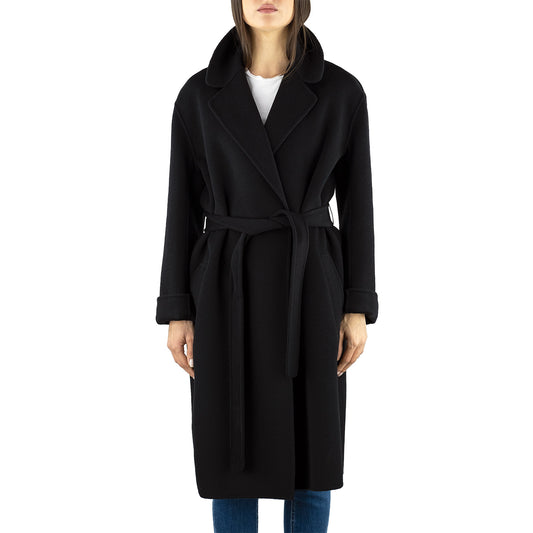 Cappotto PINKO Editor in Panno Double Nero