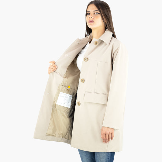 Cappotto ASPESI Aveline 4N04 7532 in Tela Misto Cotone Col. 50045 Sabbia