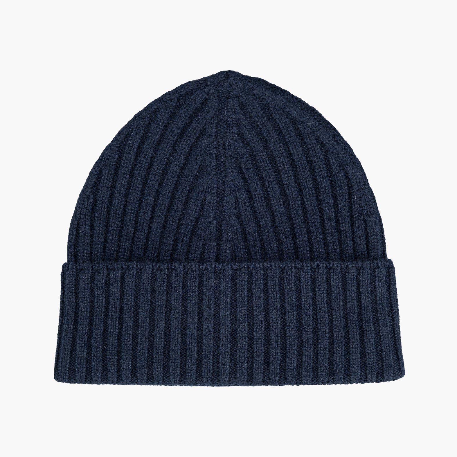 Cuffia KANGRA in Puro Cashmere Costa Inglese Blu Navy 25