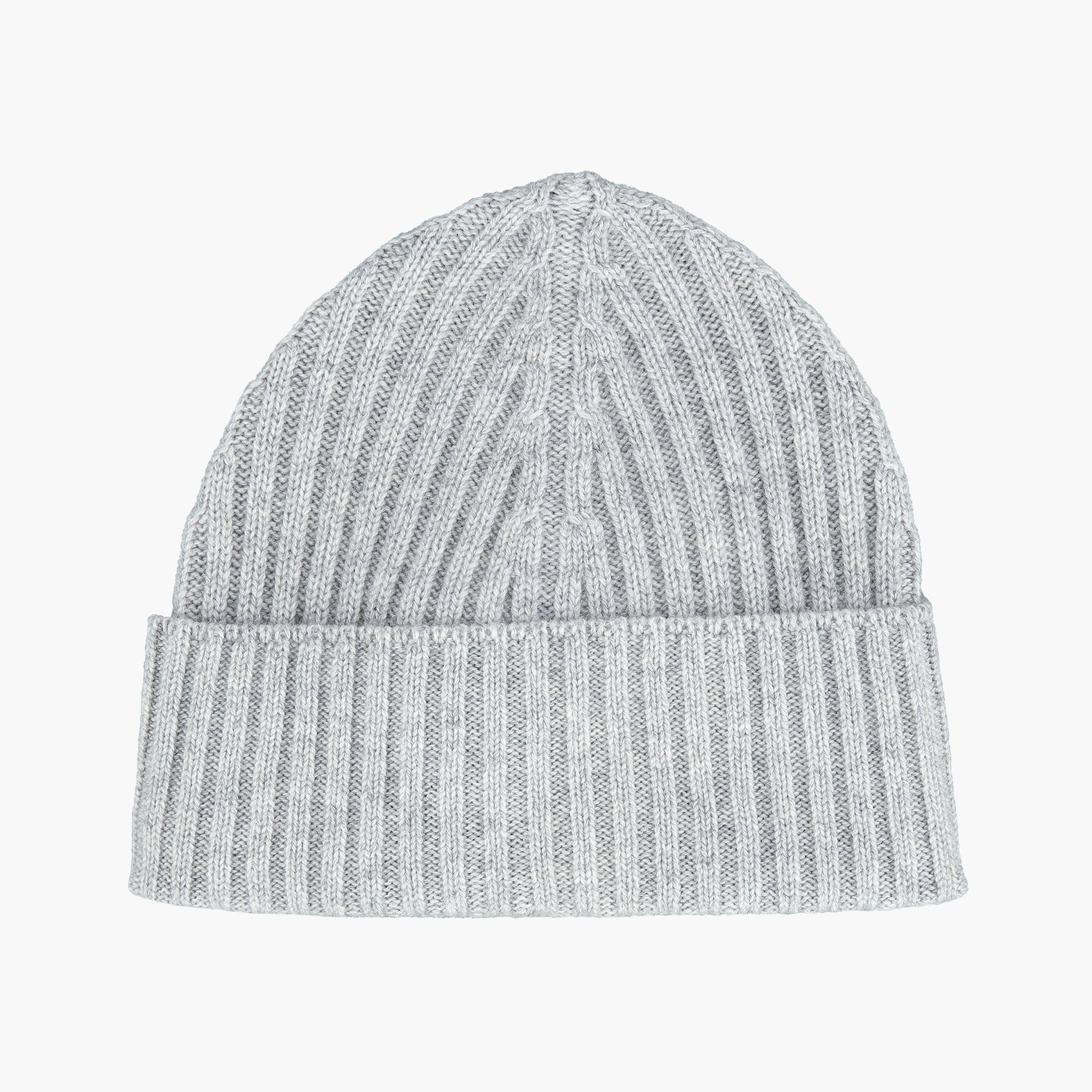 Cuffia KANGRA in Puro Cashmere Costa Inglese Grigio Chiaro 25