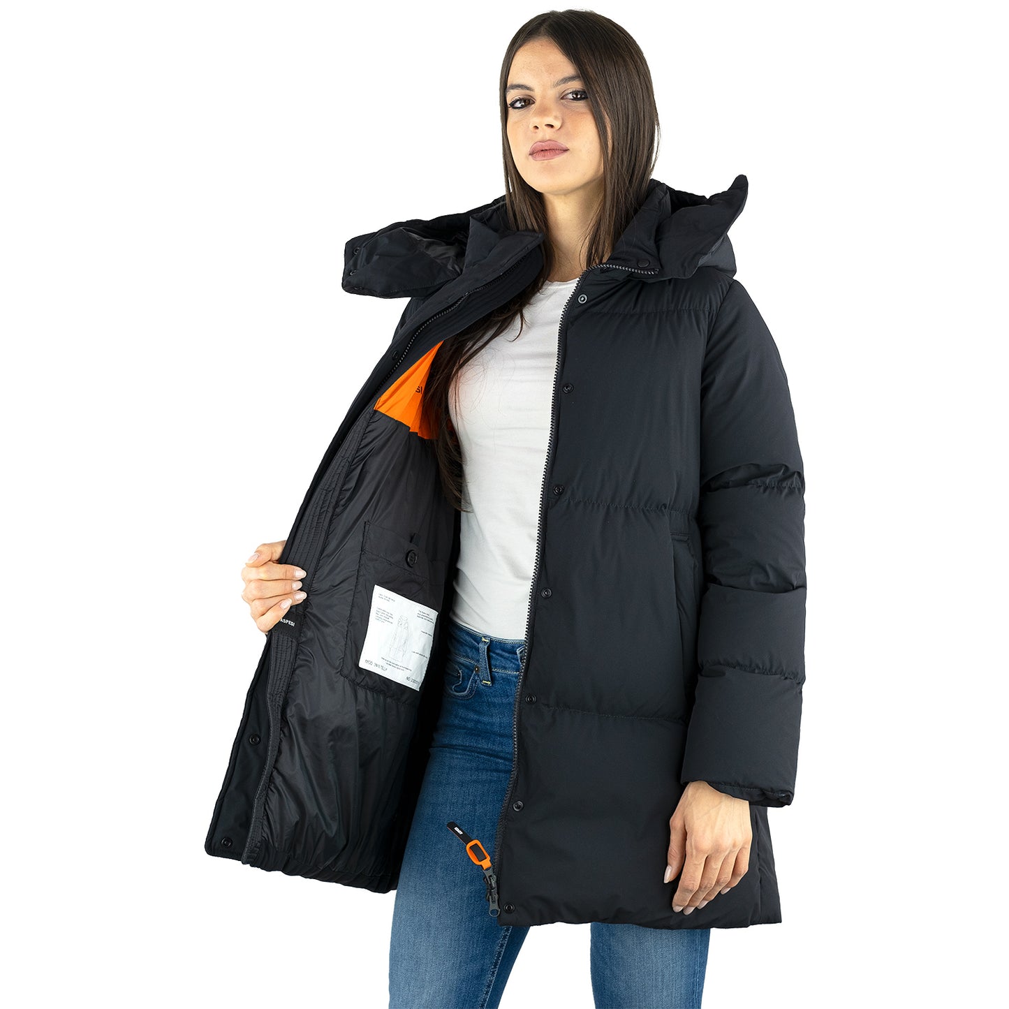 Piumino ASPESI Telly in Nylon Opaco Stretch Nero