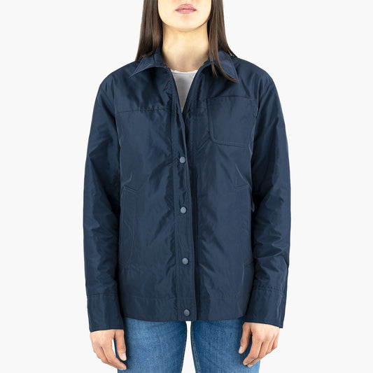 Giacca Camicia ASPESI Jodie in Nylon Tecnico Blu Navy