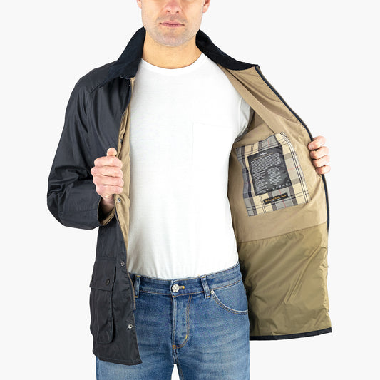 Giacca Cerata BARBOUR Lightweight Ashby Waxed Jacket Royal Navy