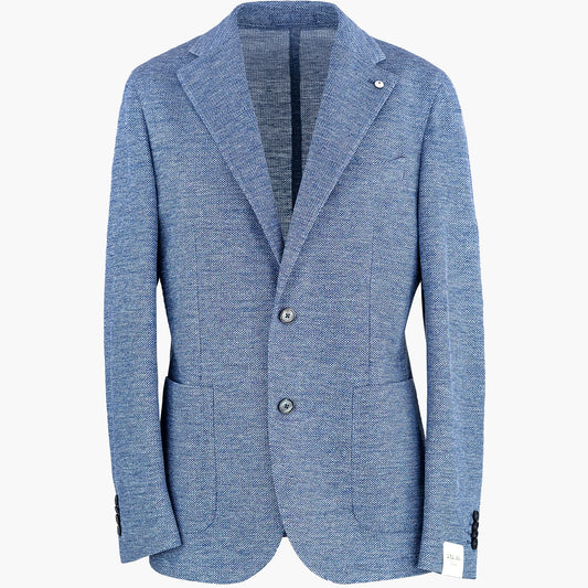 Giacca LBM Steve in Lino e Cotone Celeste