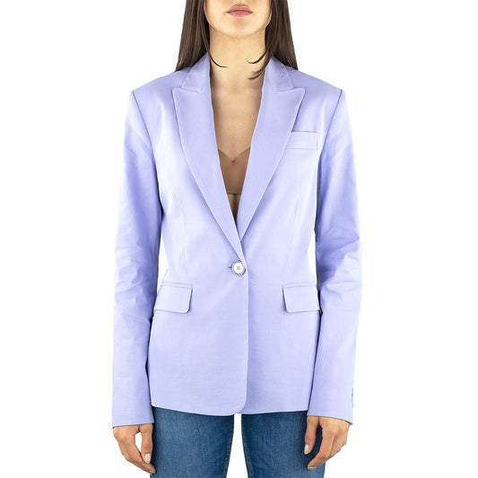 Giacca PINKO Equilibrato Blazer Monopetto in Lino Glicine
