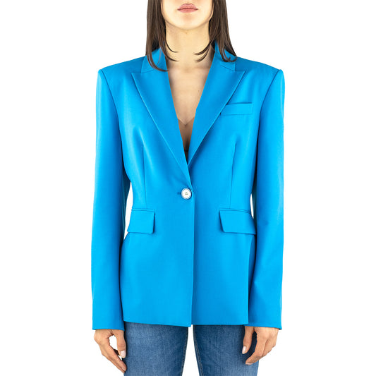 Giacca PINKO Humahuaca Blazer Monopetto Light Blue