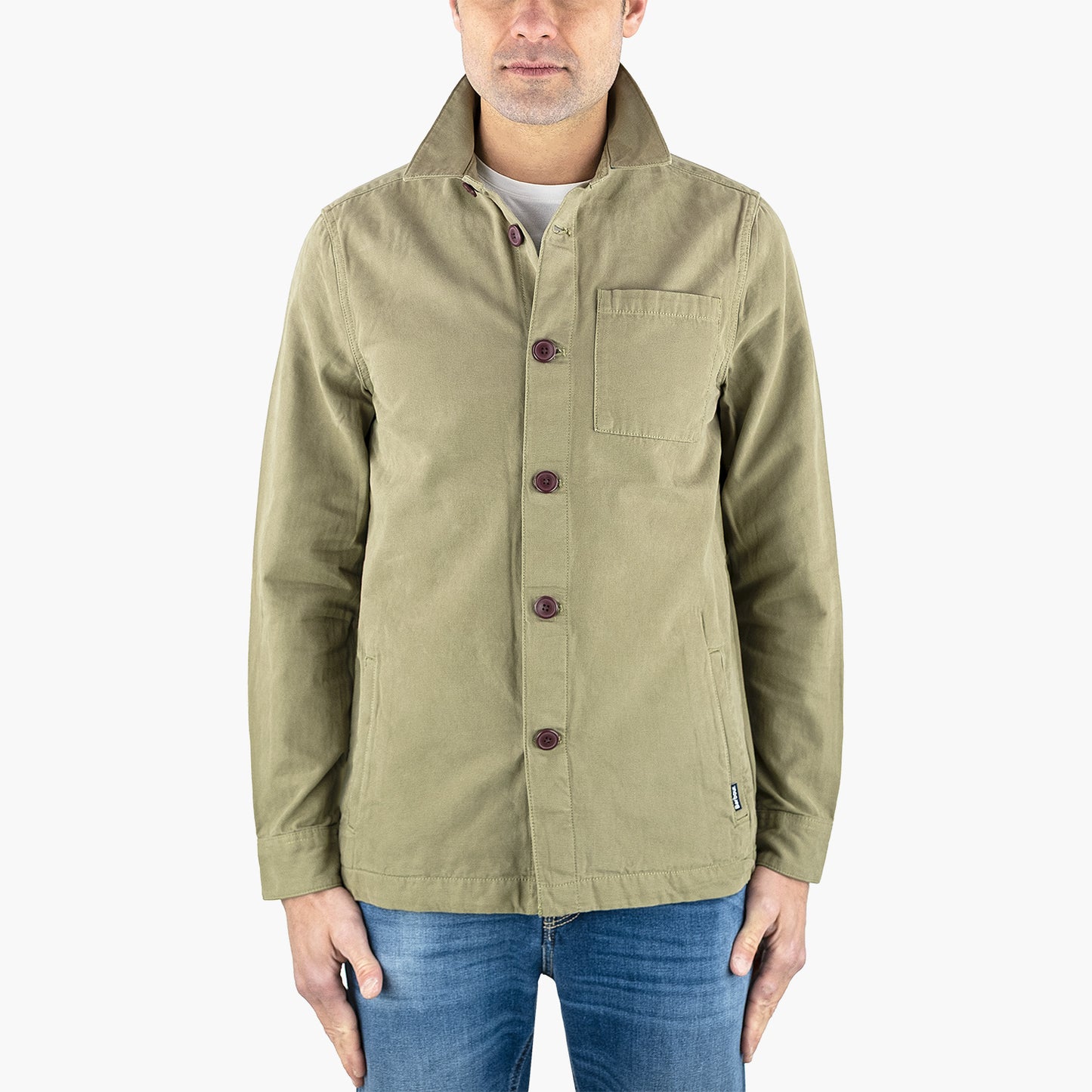Giacca BARBOUR Overshirt Washed Cotton MOS0281OL31 Col. Bleached Olive