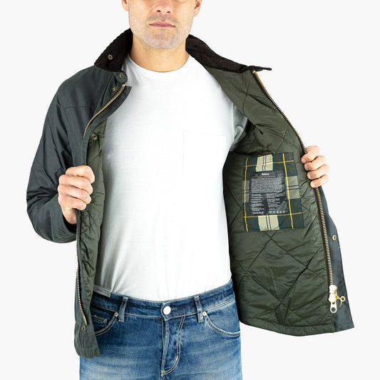 Giacca Cerata BARBOUR Reelin Wax Jacket Sage 2