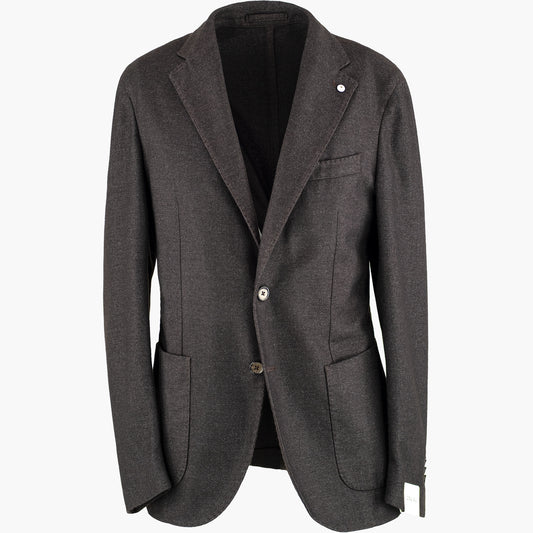 Giacca LBM 1911 Jack Fly Art. 55509 Mod. 2884 in Lana Vergine e Cachemire Marrone