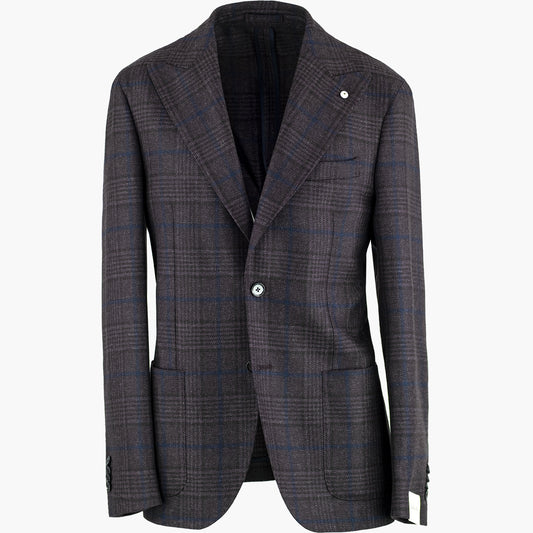 Giacca LBM 1991 Steve Fly Art. 52721 Mod. 2684 Steve in Pura Lana Vergine Principe di Galles