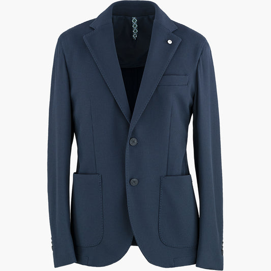 Giacca LBM Jack Travel in Jersey Stretch Blu Navy 25