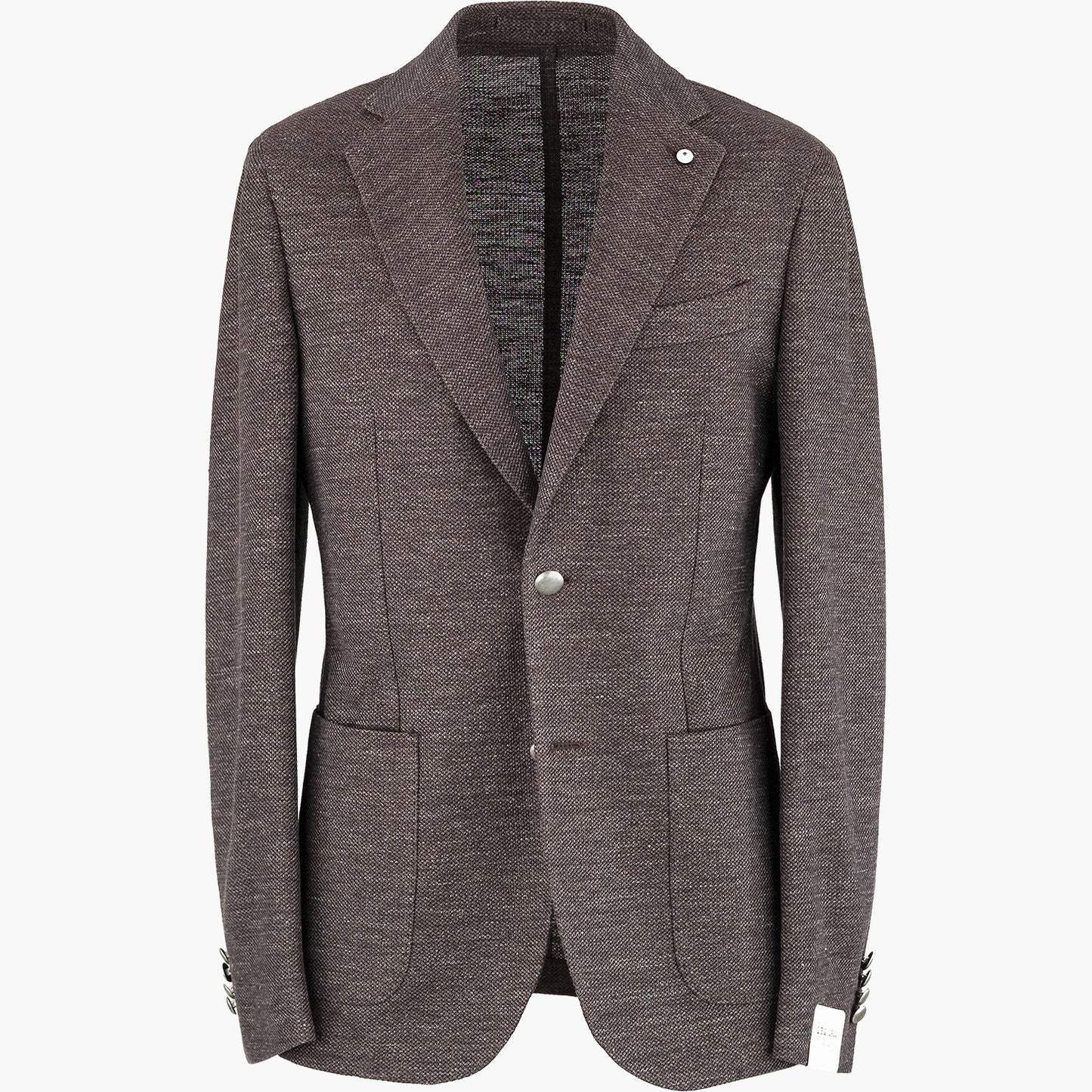 Giacca LBM Jack in Misto Lino e Cotone Marrone