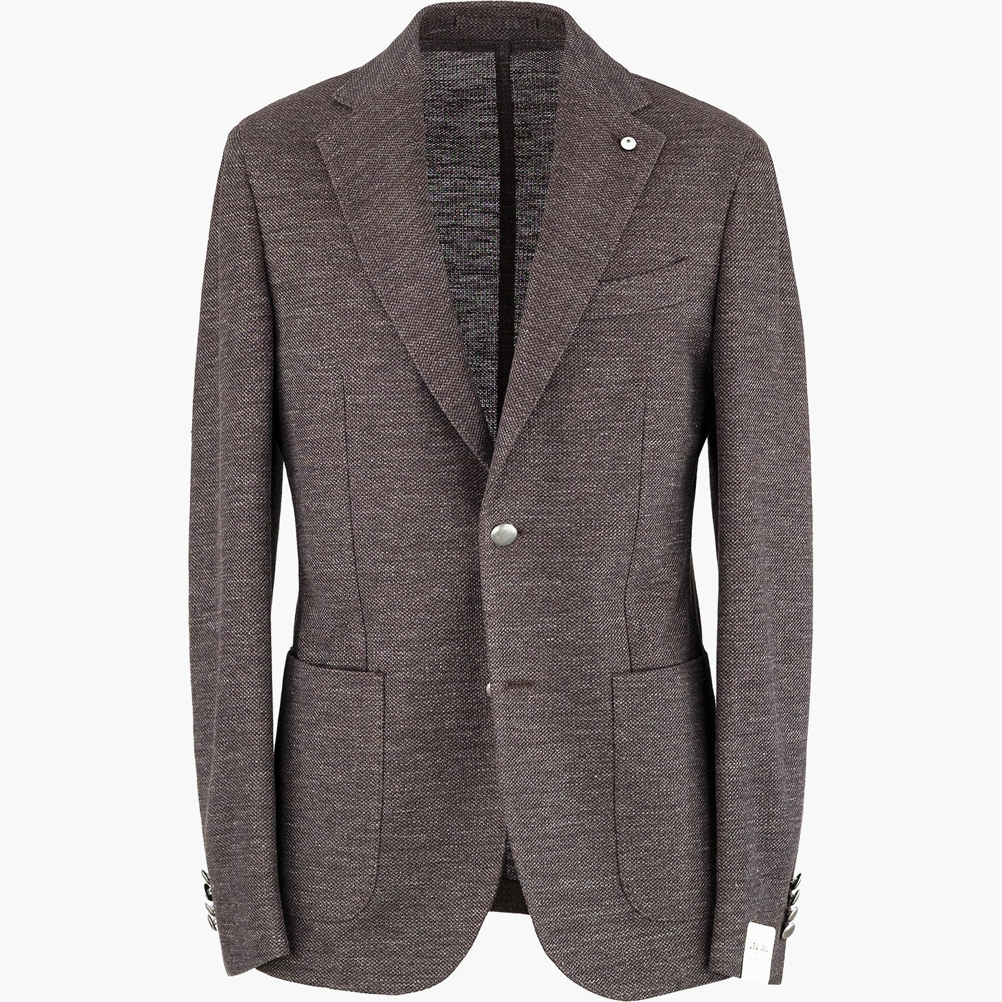 Giacca LBM Jack in Misto Lino e Cotone Marrone