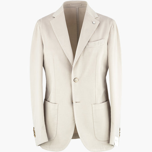 Giacca LBM Jack in Cotone e Seta Tinto Capo Sabbia 2 PE25