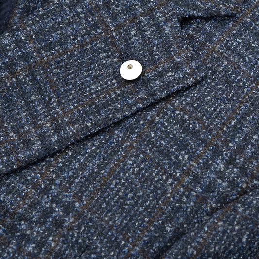 Giacca LBM Jack in Misto Lana Principe di Galles su Fondo Blu 2