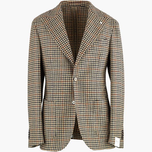 Giacca LBM Steve in Lana e Cachemire Pied de Poule 25