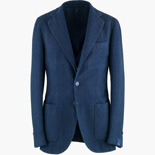 Giacca SANTANIELLO Art. DS3780 in Cotone Spinata Tinto Capo Col. 77B Blu